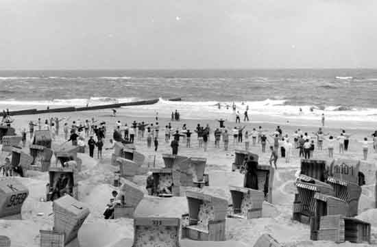 Westerland 1963 Strandleben