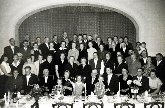 Silberhochzeit von Adreas und Magda Lauritzen 1957 in Morsum